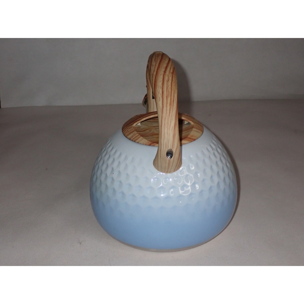 Belanko Whistling Tea Kettle Blue Ombre Dimpled Stainless Steel OS - Picture 5 of 8